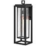 1_Hinkley Republic 27" High Black Outdoor Wall Light