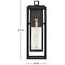 3_Hinkley Republic 27" High Black Outdoor Wall Light more views