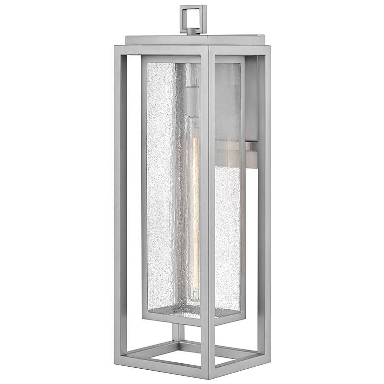 Image 5 Hinkley Republic 27" High Satin Nickel Outdoor Wall Light more views
