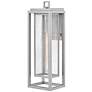 5_Hinkley Republic 27" High Satin Nickel Outdoor Wall Light more views