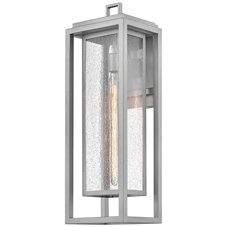 Image 7 Hinkley Republic 27" High Satin Nickel Outdoor Wall Light more views