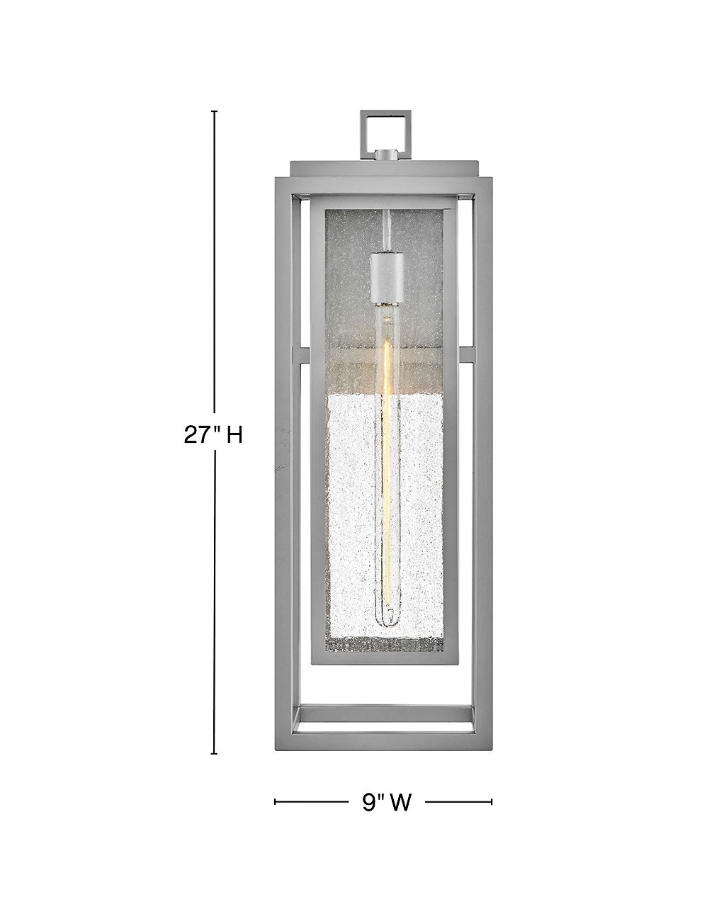 Hinkley Republic 27" High Satin Nickel Outdoor Wall Light