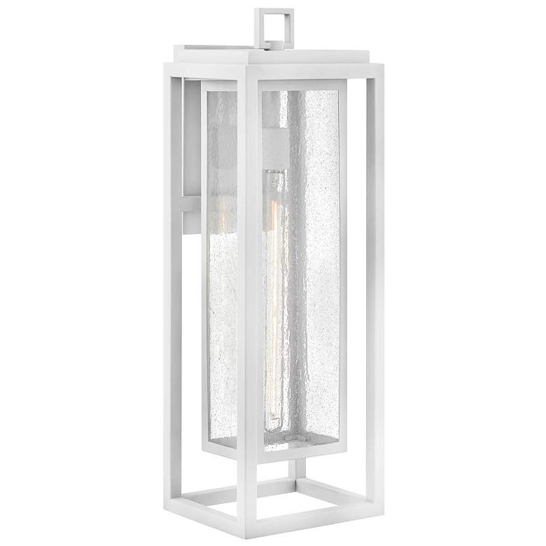 Image 1 Hinkley Republic 27" High Textured White Outdoor Wall Light