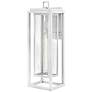 1_Hinkley Republic 27" High Textured White Outdoor Wall Light
