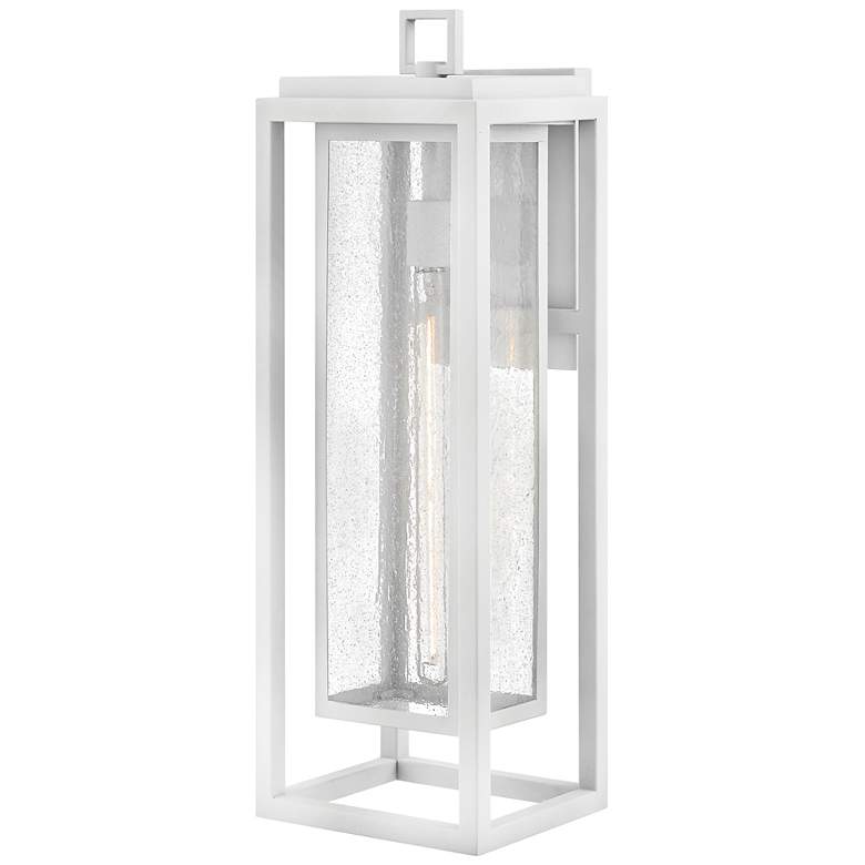 Image 2 Hinkley Republic 27" High Textured White Outdoor Wall Light more views