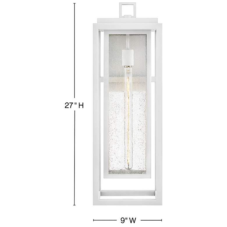 Image 3 Hinkley Republic 27" High Textured White Outdoor Wall Light more views