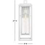 3_Hinkley Republic 27" High Textured White Outdoor Wall Light more views
