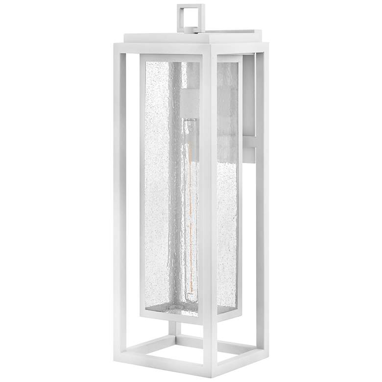 Image 7 Hinkley Republic 27" High Textured White Outdoor Wall Light more views