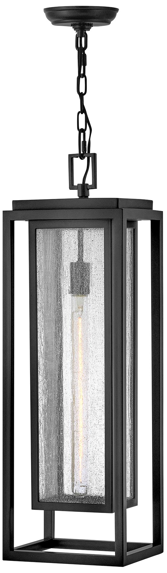 Hinkley Republic Outdoor Large Hanging Lantern 9" Black