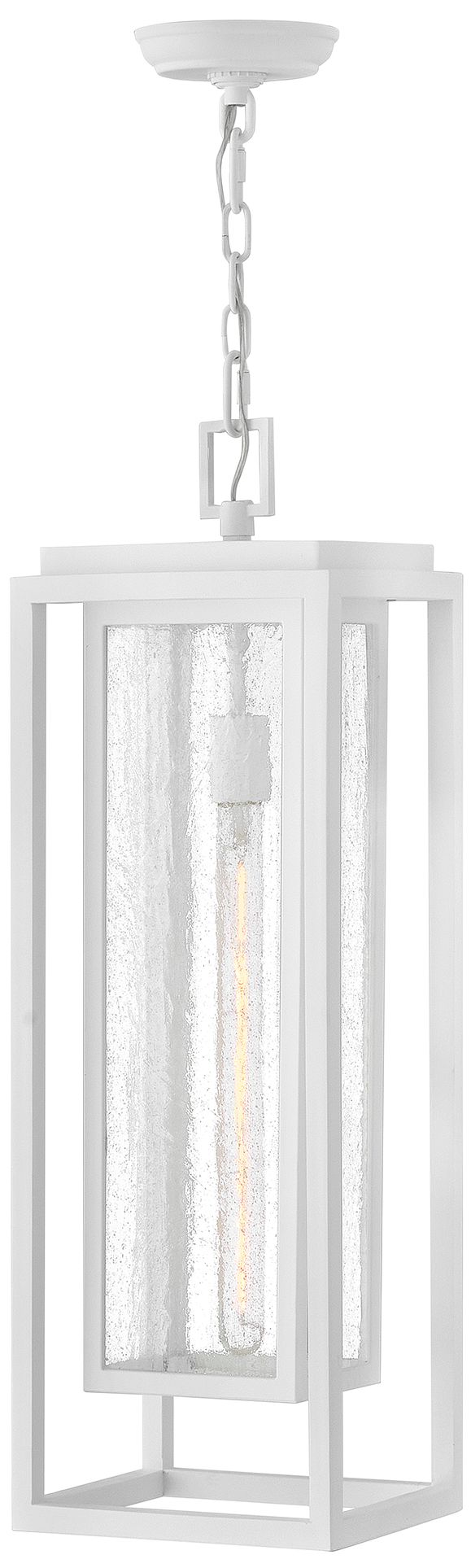 Hinkley Republic Outdoor Large Hanging Lantern 9" Textured White