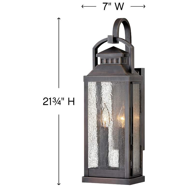 Image 4 Hinkley Revere 21 3/4"H Blackened Brass Outdoor Wall Light more views