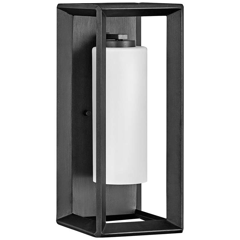 Image 1 Hinkley Rhodes 16 3/4 inchH Brushed Graphite Outdoor Wall Light