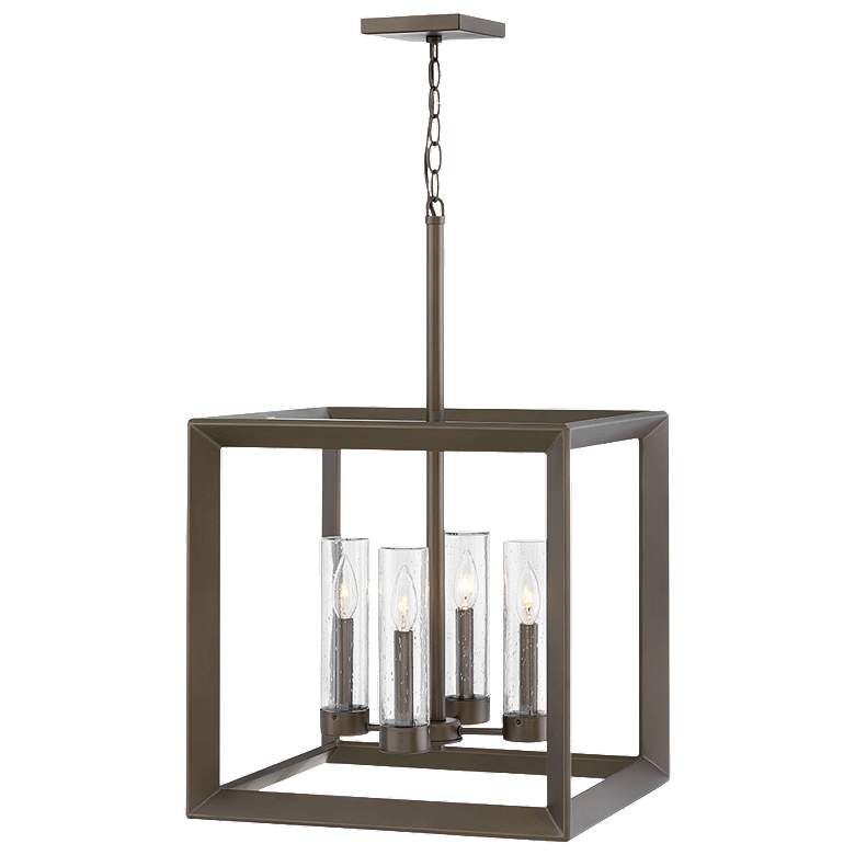 Image 1 Hinkley Rhodes 18 1/4"W Warm Bronze Outdoor Hanging Light
