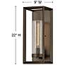 3_Hinkley Rhodes 22" High Warm Bronze Outdoor Wall Light more views