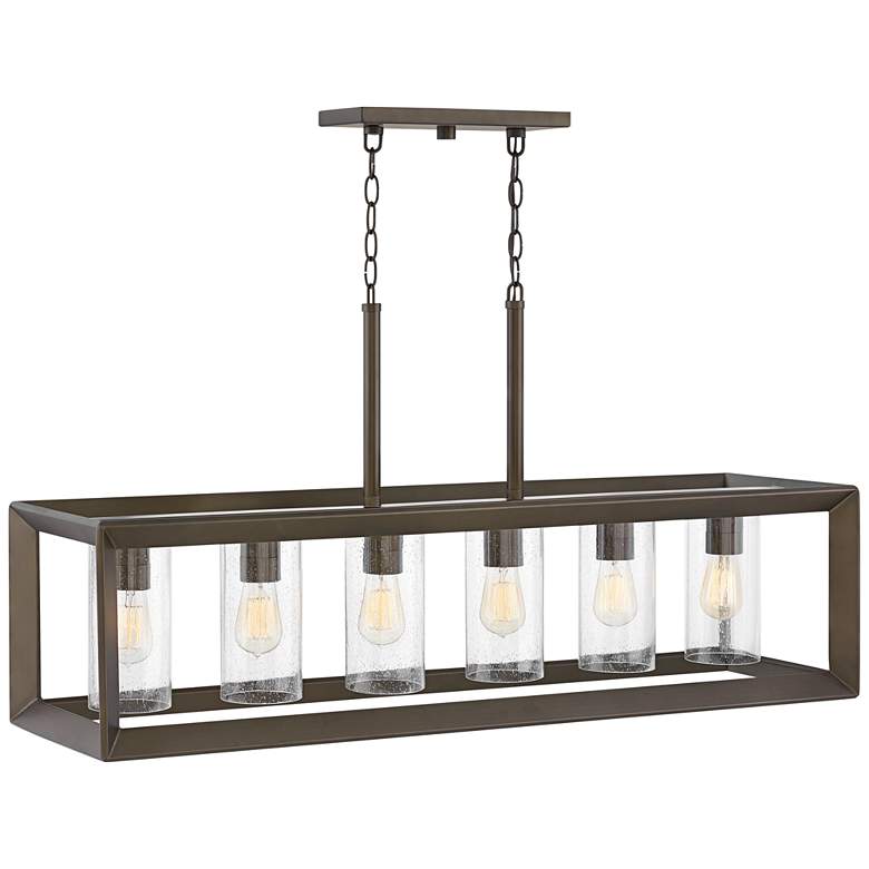 Image 2 Hinkley Rhodes 42 1/4" Bronze Outdoor Kitchen Island Linear Pendant