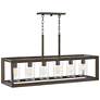 2_Hinkley Rhodes 42 1/4" Bronze Outdoor Kitchen Island Linear Pendant