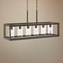 1_Hinkley Rhodes 42 1/4" Bronze Outdoor Kitchen Island Linear Pendant