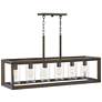 4_Hinkley Rhodes 42 1/4" Bronze Outdoor Kitchen Island Linear Pendant more views