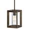 Hinkley Rhodes 7 1/4" Wide Rectangular Bronze Outdoor Mini Pendant
