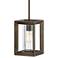 Hinkley Rhodes 7 1/4" Wide Rectangular Bronze Outdoor Mini Pendant