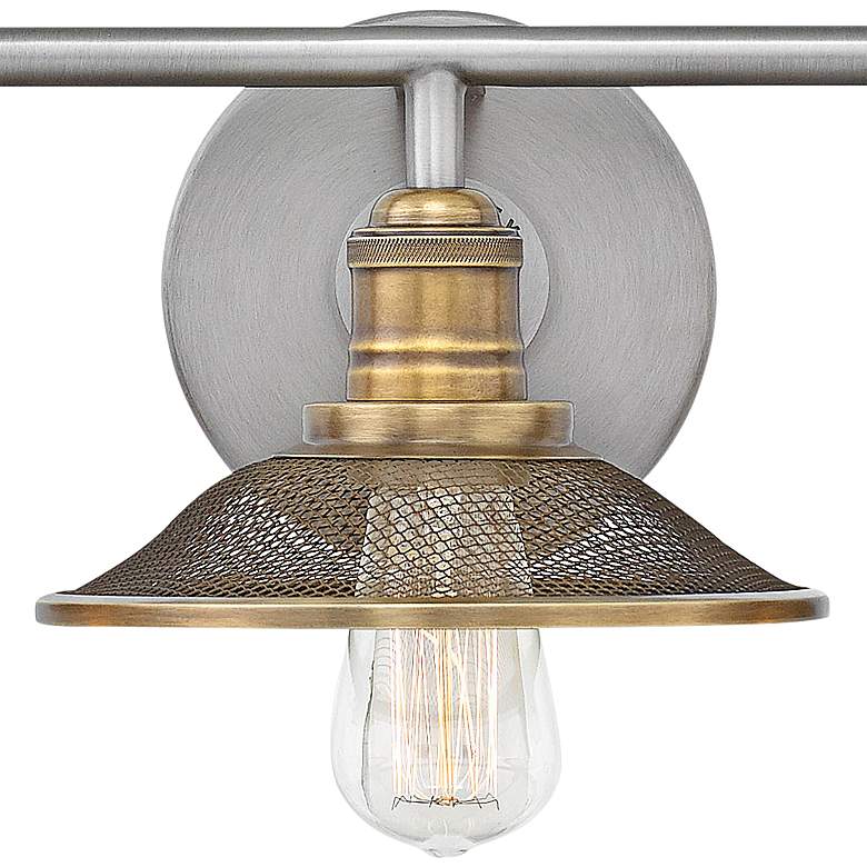 Image 3 Hinkley Rigby 27" Wide Antique Nickel 3-Light Bath Light more views