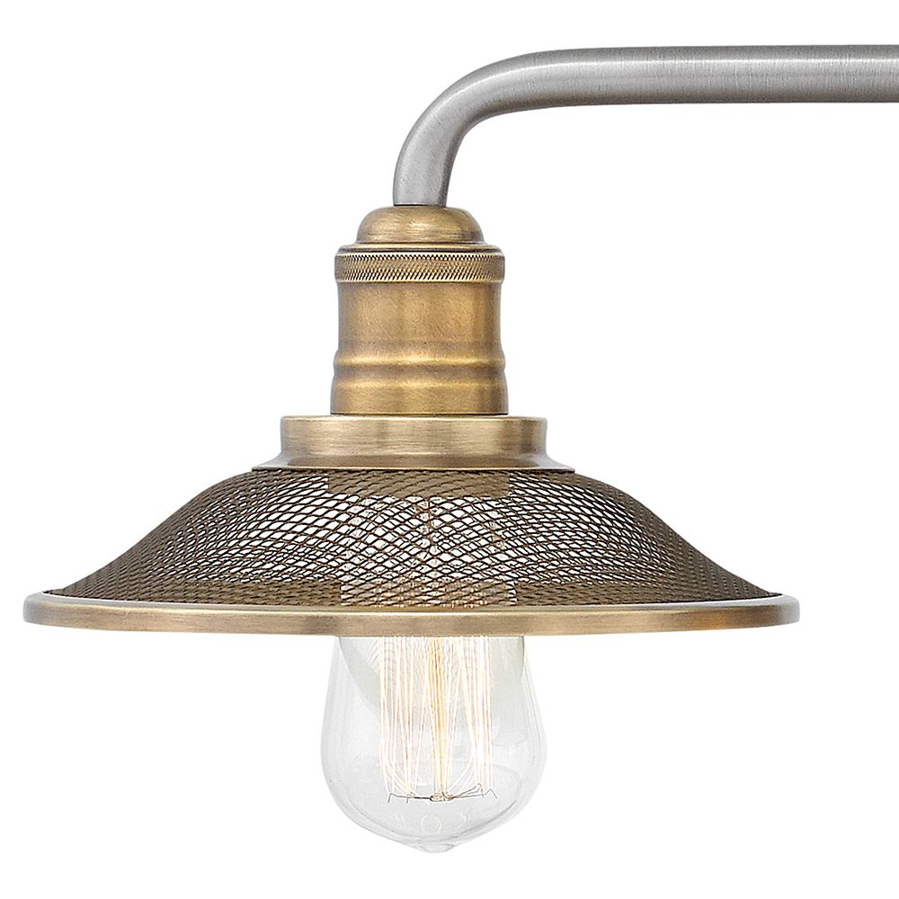 Hinkley Rigby 27" Wide Antique Nickel 3-Light Bath Light