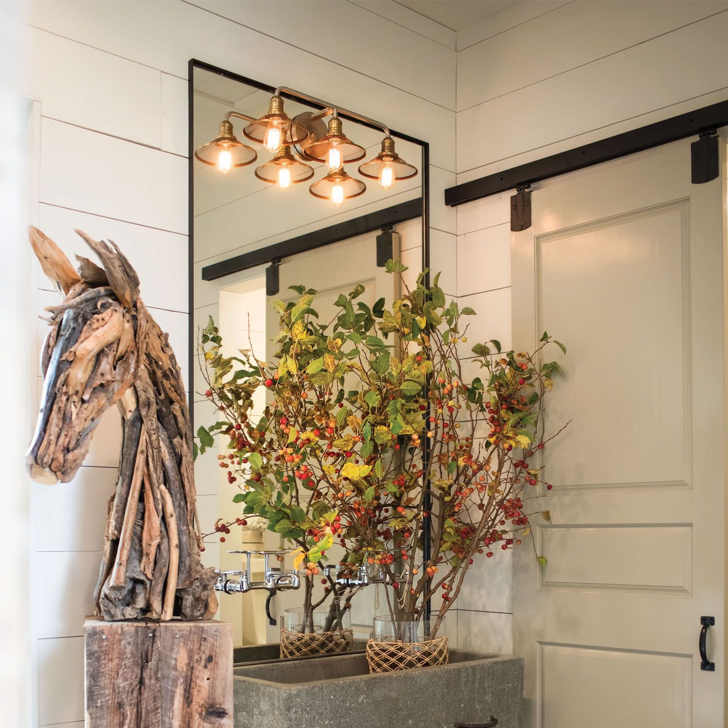 Image 7 Hinkley Rigby 27" Wide Antique Nickel 3-Light Bath Light more views