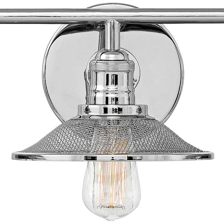 Image 2 Hinkley Rigby 27" Wide Polished Nickel 3-Light Bath Light more views