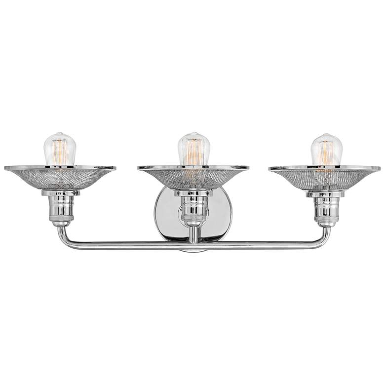 Image 3 Hinkley Rigby 27 inch Wide Polished Nickel 3-Light Bath Light more views
