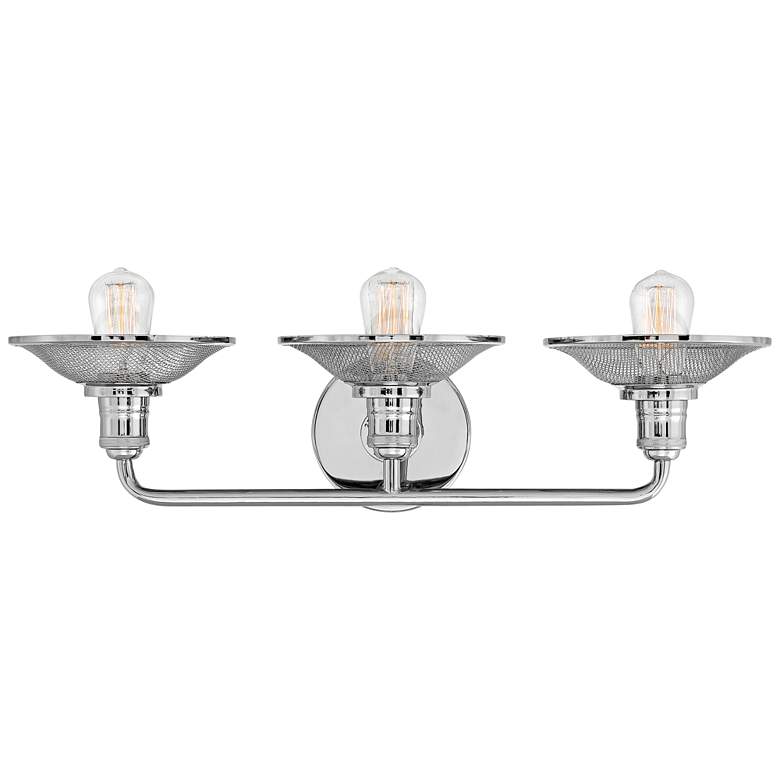 Image 3 Hinkley Rigby 27" Wide Polished Nickel 3-Light Bath Light more views