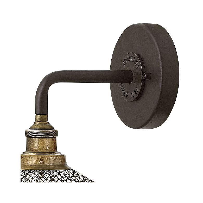 Image 2 Hinkley Rigby 8 1/2" High Buckeye Bronze Brass Wall Sconce more views
