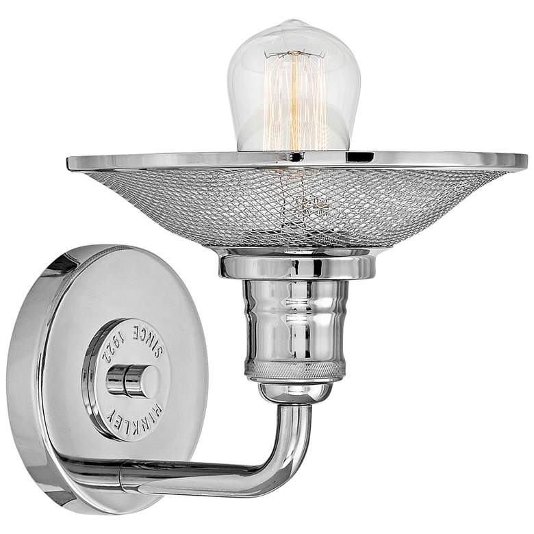 Image 4 Hinkley Rigby 8 3/4" High Polished Nickel Wall Sconce more views