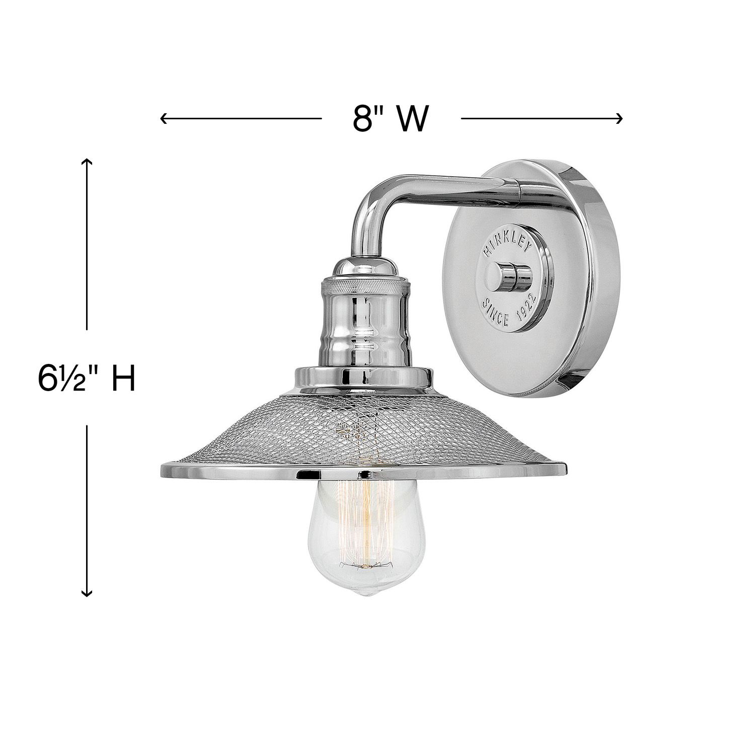 Image 5 Hinkley Rigby 8 3/4" High Polished Nickel Wall Sconce more views