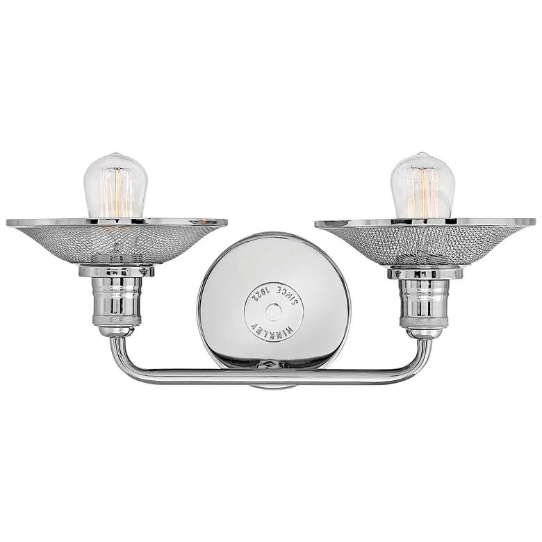 Image 4 Hinkley Rigby 8 3/4"H Polished Nickel 2-Light Wall Sconce more views