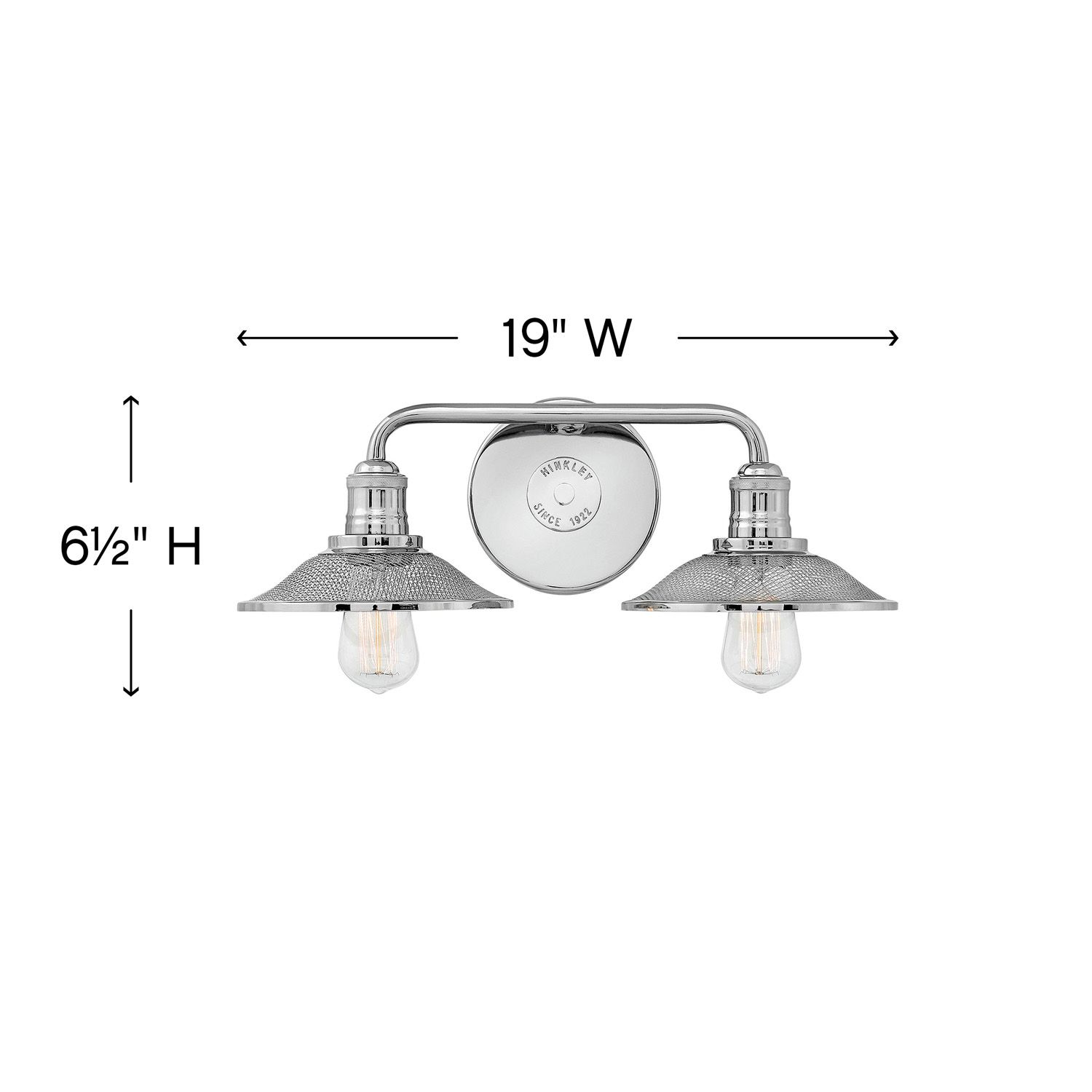 Hinkley Rigby 8 3/4"H Polished Nickel 2-Light Wall Sconce