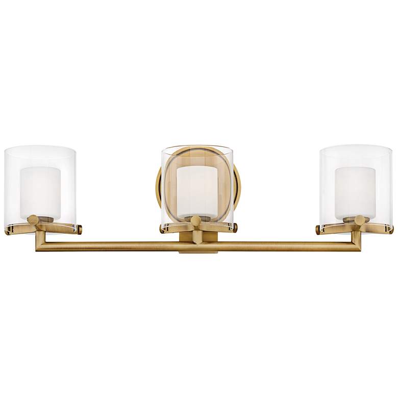 Image 1 Hinkley Rixon 24" Wide Heritage Brass 3-Light Bath Light