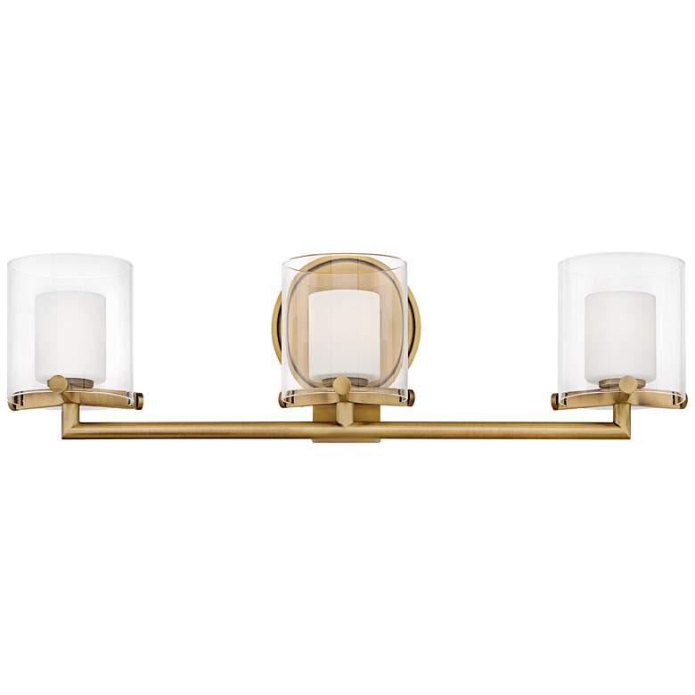 Image 1 Hinkley Rixon 24 inch Wide Heritage Brass 3-Light Bath Light