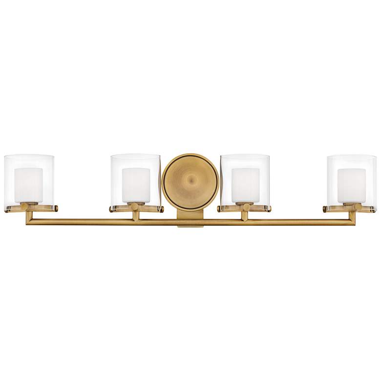 Image 1 Hinkley Rixon 33 3/4"W Heritage Brass 4-Light LED Bath Light