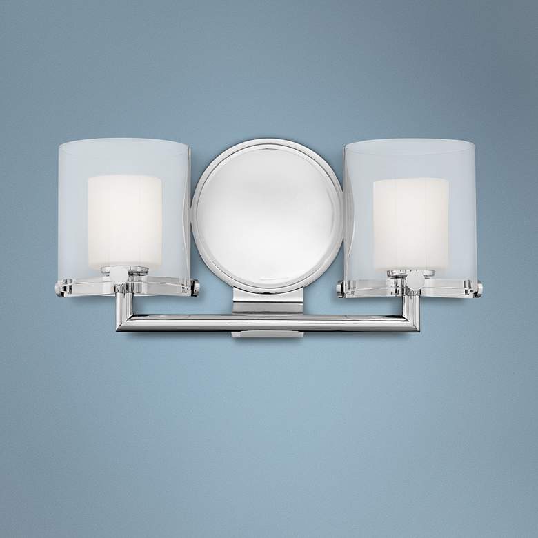 Image 1 Hinkley Rixon 7 inch High Chrome 2-Light LED Wall Sconce