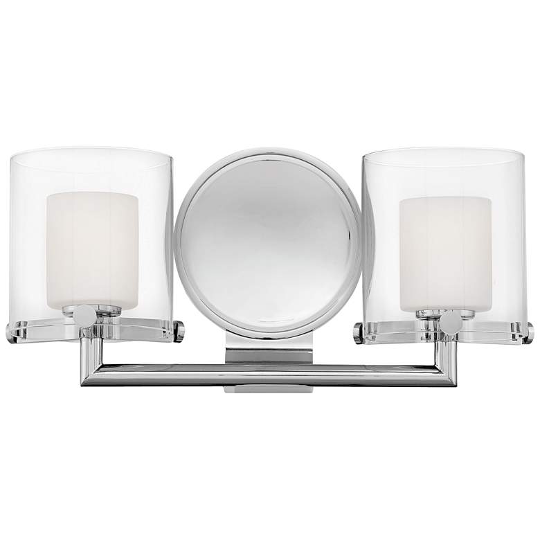 Image 1 Hinkley Rixon 7" High Chrome 2-Light Wall Sconce