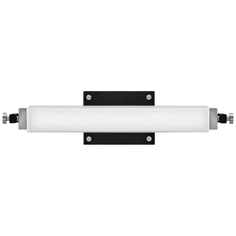 Image 2 Hinkley Rollins 18" Wide Black and Chrome LED Bath Light