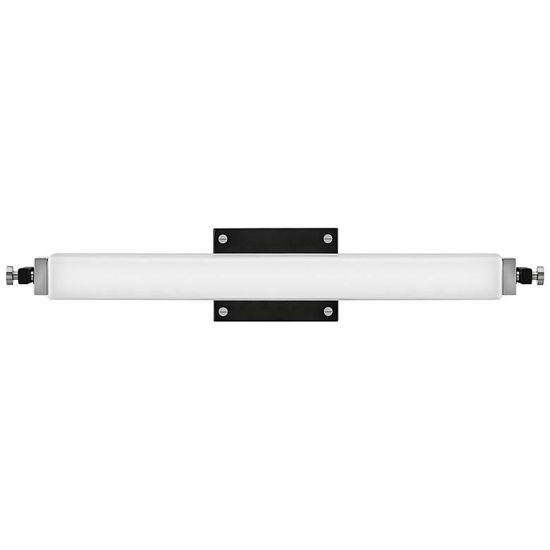 Image 1 Hinkley Rollins 24" Wide Black and Chrome LED Bath Light