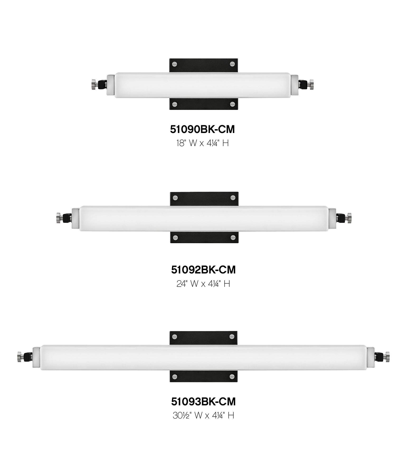 Thumbnail3 of Hinkley Rollins 24" Wide Black and Chrome LED Bath Light more views