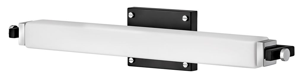 Hinkley Rollins 24" Wide Black and Chrome LED Bath Light