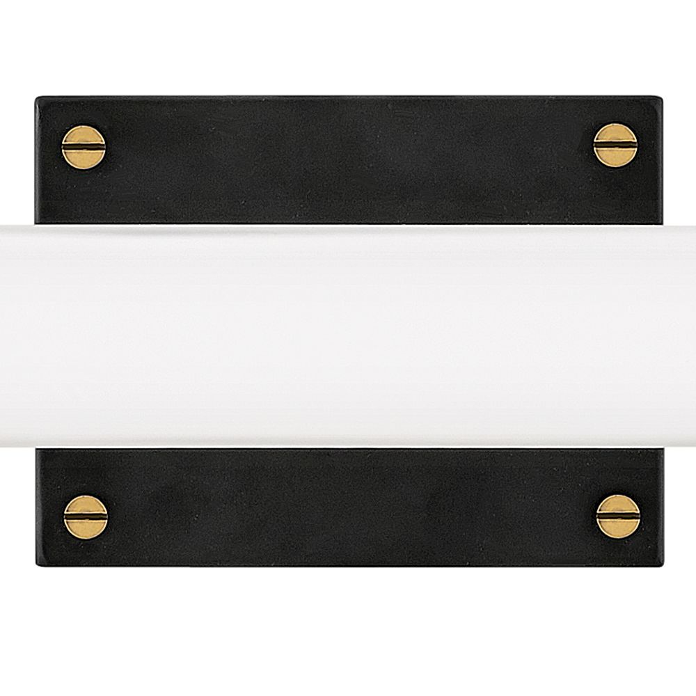 Hinkley Rollins 24"W Black and Heritage Brass LED Bath Light