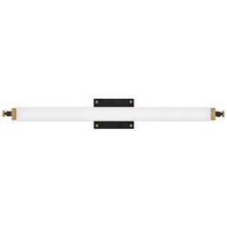 Hinkley Rollins 30 1/2" Wide Black and Heritage Brass LED Bath Light