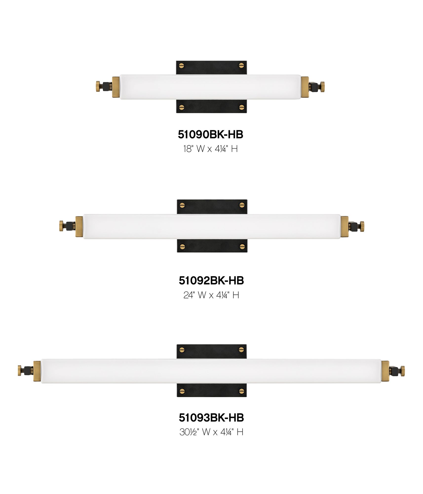 Image 3 Hinkley Rollins 30 1/2" Wide Black and Heritage Brass LED Bath Light more views