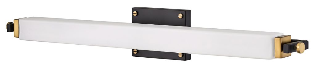 Image 5 Hinkley Rollins 30 1/2" Wide Black and Heritage Brass LED Bath Light more views