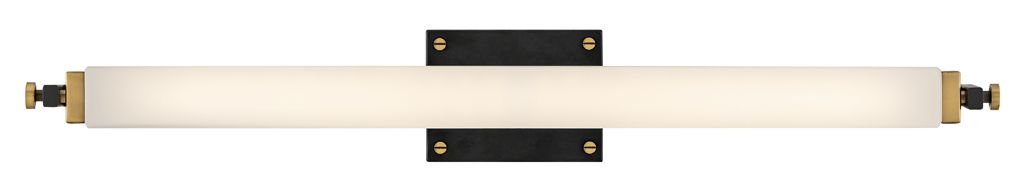 Image 7 Hinkley Rollins 30 1/2" Wide Black and Heritage Brass LED Bath Light more views