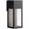 Hinkley Rook 12" High Satin Black LED Outdoor Wall Light